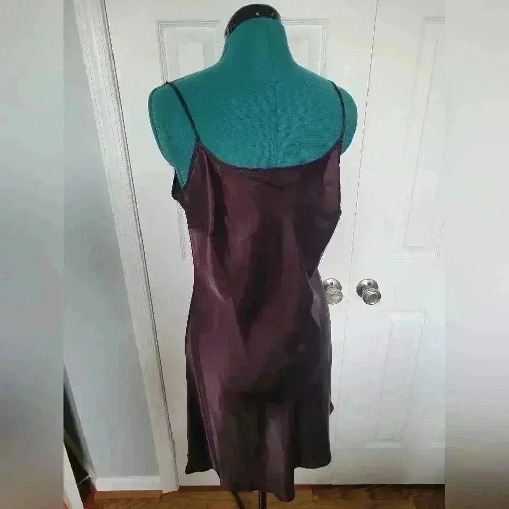 Knee Length Andra Darren Floral Mesh Dress Size 8 Ribbon Waist - Picture 4 of 6